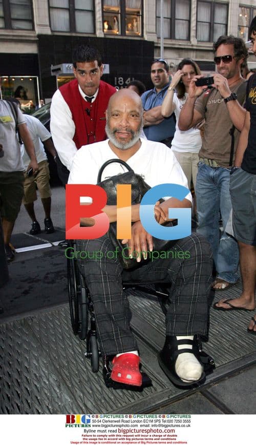 James Avery in wheelchair in New York