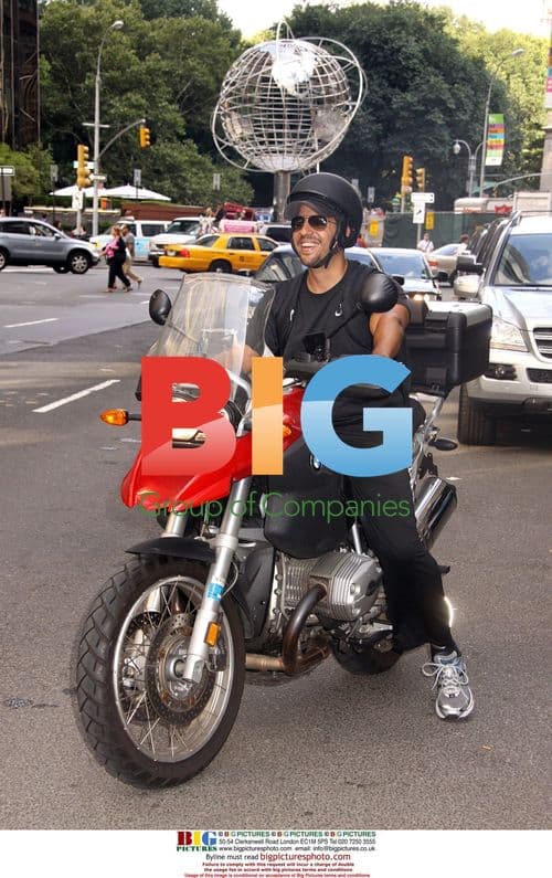 David Blaine on Motorcycle in NYC