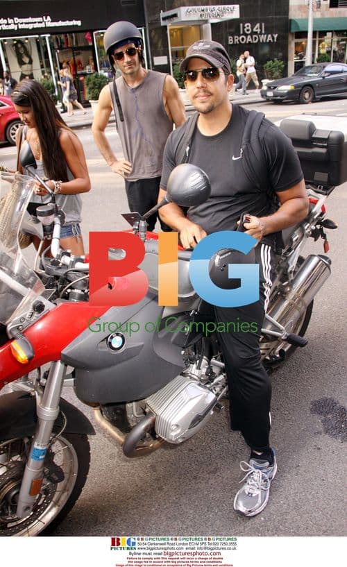 David Blaine on Motorcycle in NY