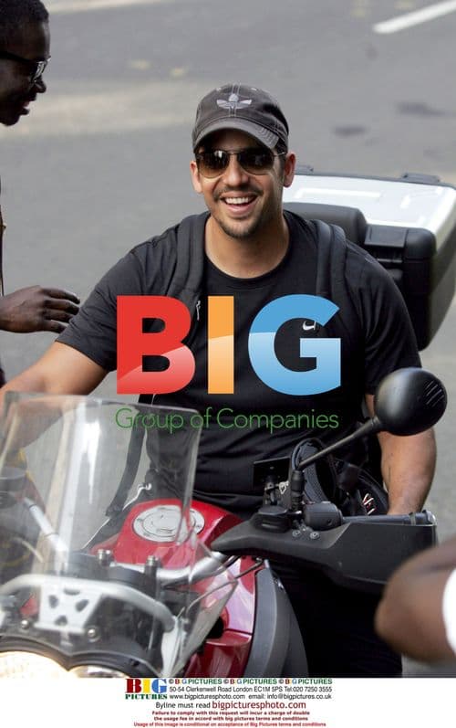 David Blaine rides motorcycle in New York