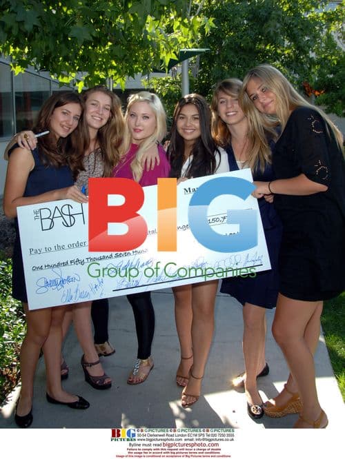 Celebrities present check to Children's Hospital