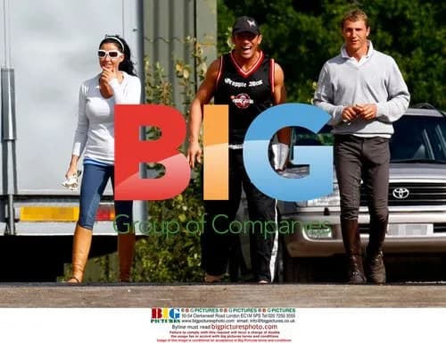 Katie Price & Alex Reid Arrive at Stables