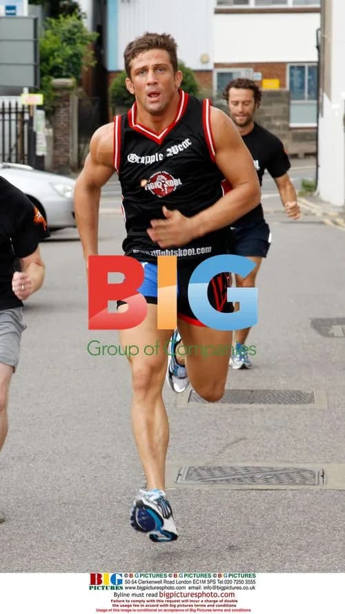 Katie Price and boyfriend Alex Reid training