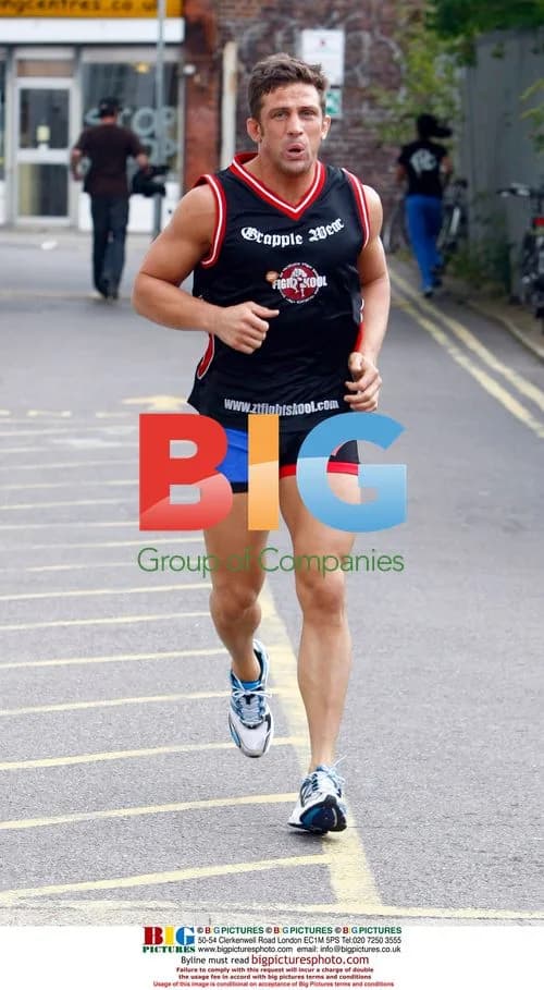 Katie Price and boyfriend Alex Reid training