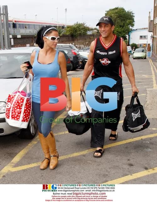 Katie Price and boyfriend Alex Reid arrive at gym
