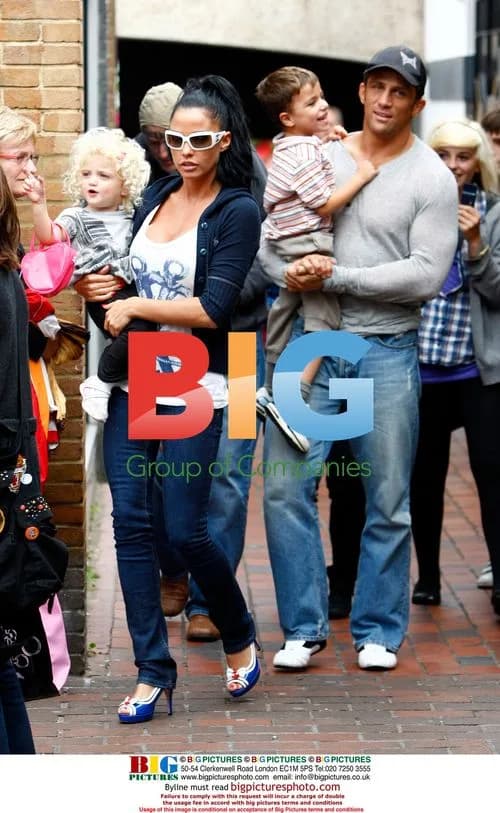 Katie Price and Alex Reid out with kids