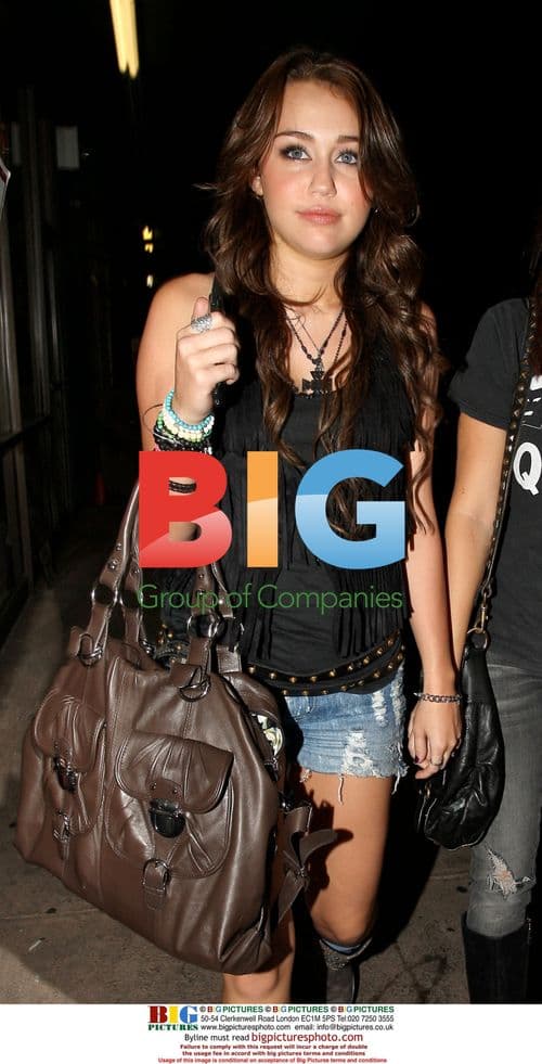 Miley Cyrus and Brandi Cyrus leave LA restaurant