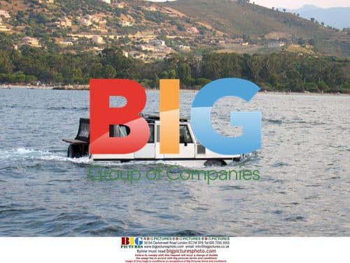 Man's Amphibious Car Crosses Corsica