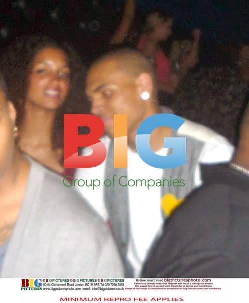 Chris Brown Parties at Guys and Dolls