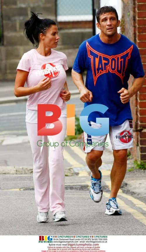 Katie Price and Alex Reid training in Brighton
