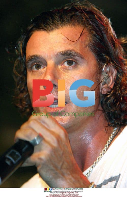 Gwen Stefani watches Gavin Rossdale perform