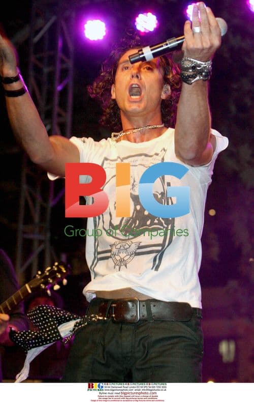 Gwen Stefani watches Gavin Rossdale perform