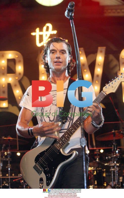 Gwen Stefani watches husband Gavin Rossdale perform