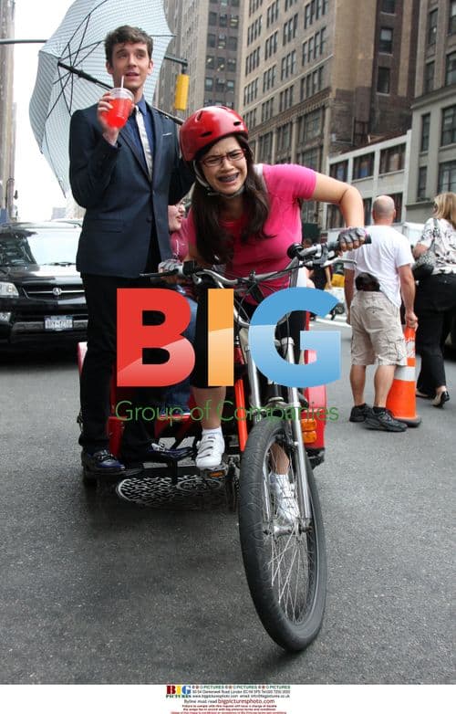 Michael Urie and America Ferrera on 'Ugly Betty' photo shoot