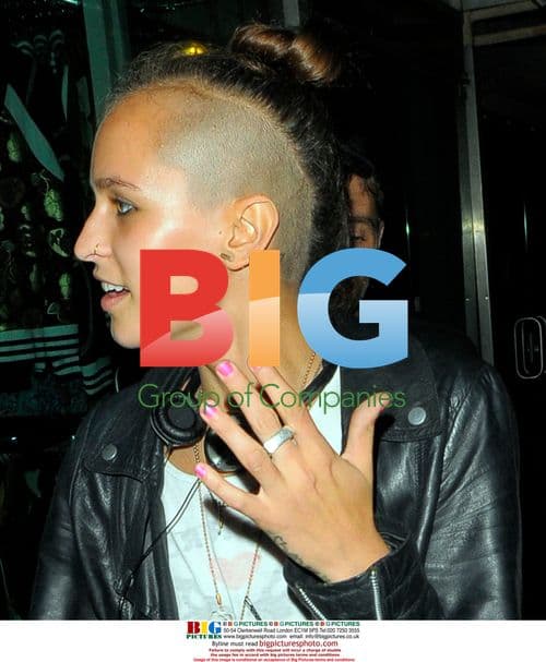 Model Alice Dellal leaving Smash and Grab