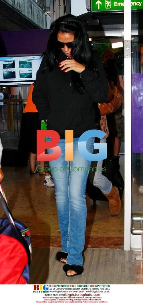 Katie Price and Andrew Gould at Airport