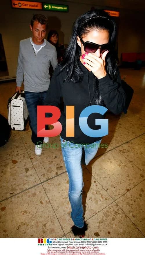 Shy Katie Price and Andrew Gould at Airport