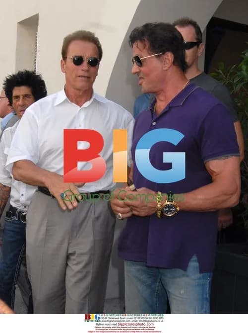 Stallone and Schwarzenegger Lunch Meeting