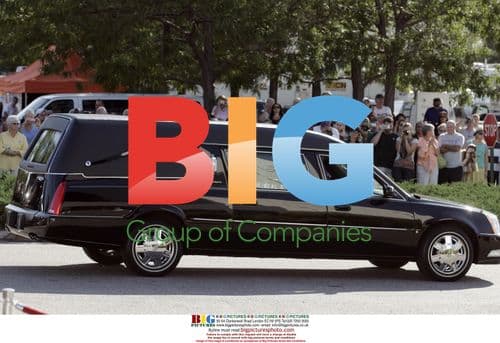 Senator Kennedy's Casket at JFK Library