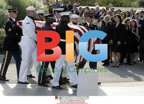 Edward Kennedy's Casket Carried into Library