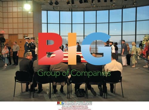 Sen. Edward Kennedy's casket at JFK Library