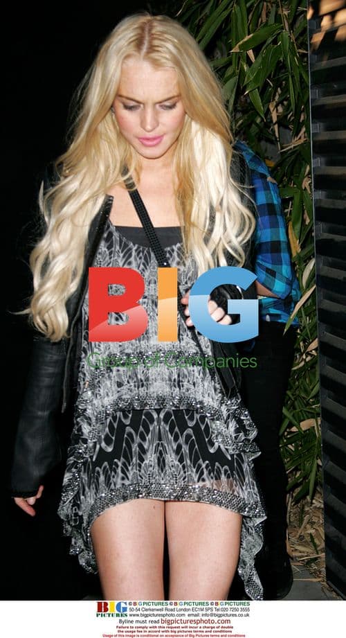 Lindsay Lohan spotted on night out in LA