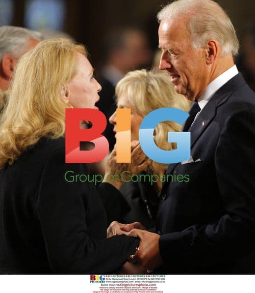 Vice President Biden attends Kennedy funeral