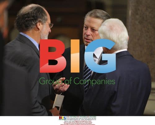 Al Gore, Jon Corzine, and Christopher Dodd at Kennedy Funeral