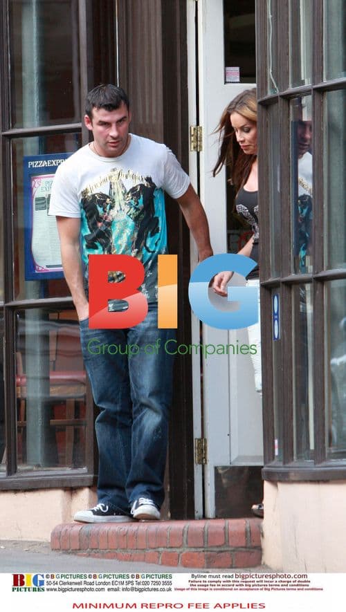 Joe Calzaghe and Jo Emma Larvin Lunch in London