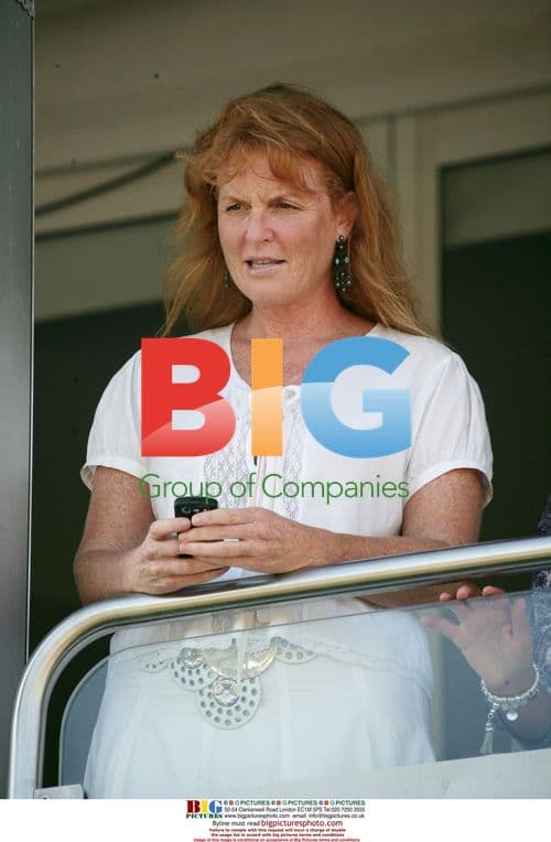 Duchess of York and daughters at polo match