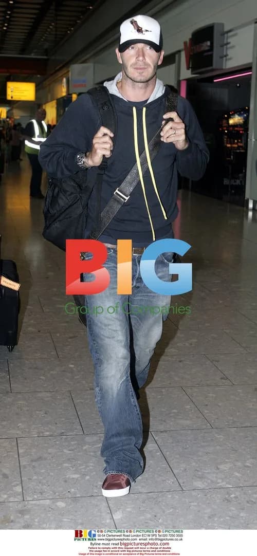 David Beckham Arrives in London