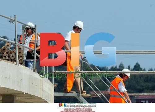 Brad Pitt visits construction site in Spain