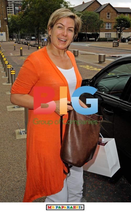 GMTV's Penny Smith outside studio