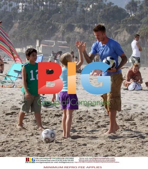 David Beckham Filming Tourism Ad in California