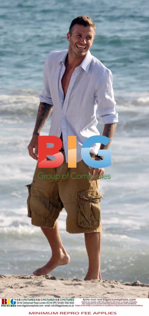 David Beckham Filming Commercial