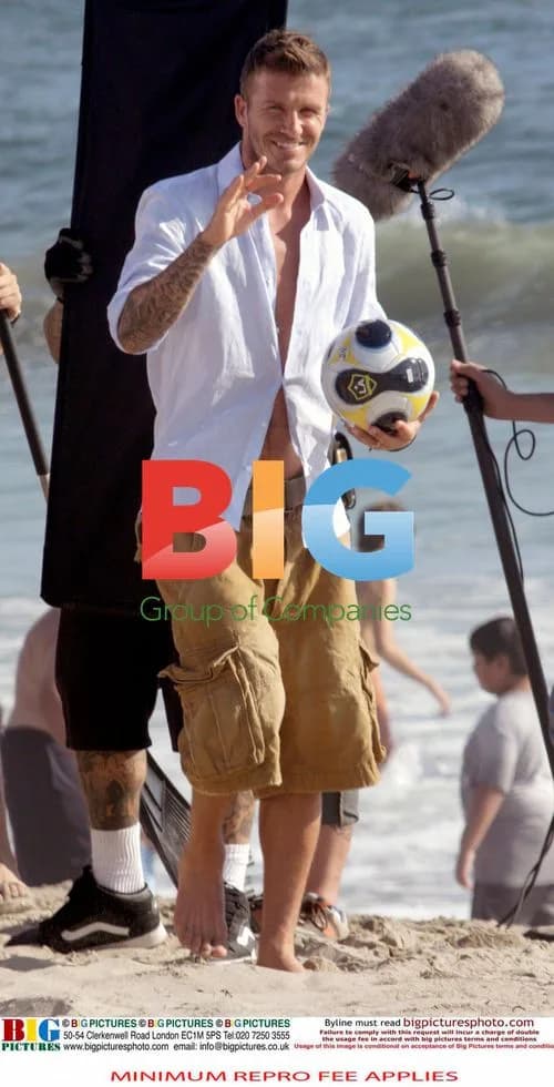 David Beckham Filming California Tourism Ad
