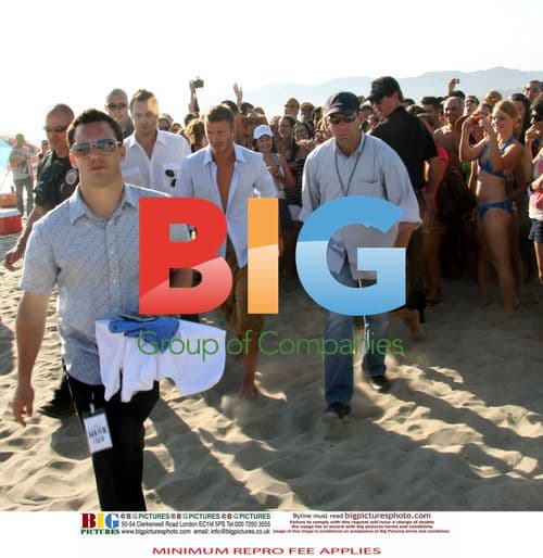 David Beckham films tourism ad in California