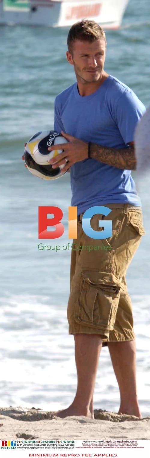 David Beckham films tourism ad in California