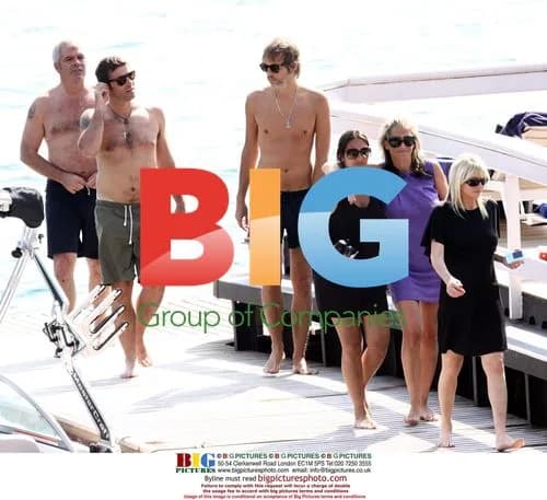 Liam Gallagher and Nicole Appleton boat trip in Italy