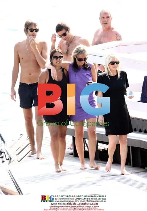Liam Gallagher and Nicole Appleton on boat in Italy