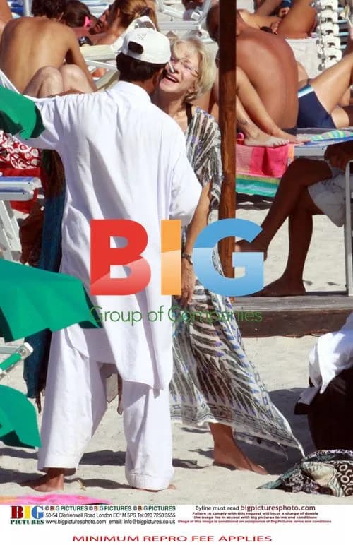 Helen Mirren Sunbathing in Italy