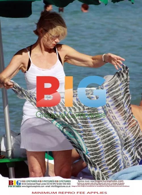 Helen Mirren Sunbathing in Italy