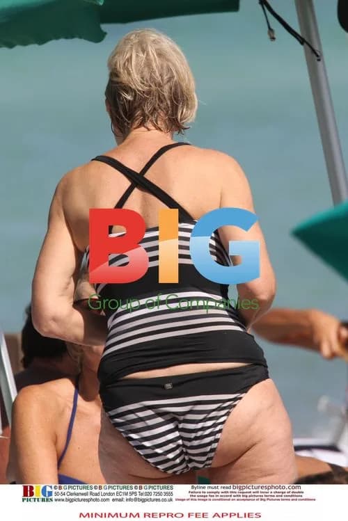 Helen Mirren Sunbathing in Italy