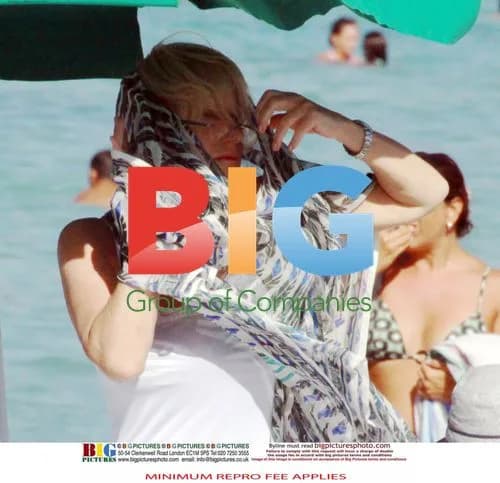 Helen Mirren Sunbathing in Italy