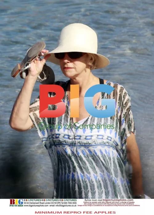 Helen Mirren Sunbathing in Italy