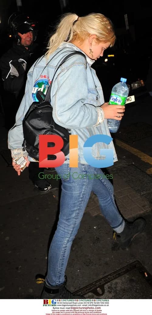 Pixie Geldof and Nick Grimshaw at mini market
