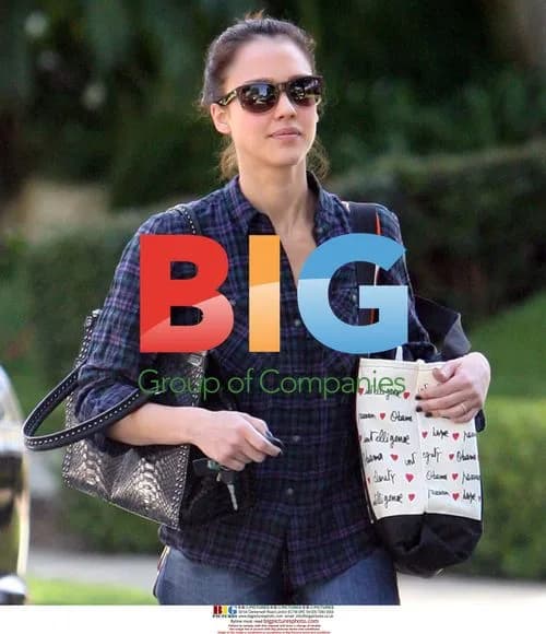 Jessica Alba Delivers Present in LA
