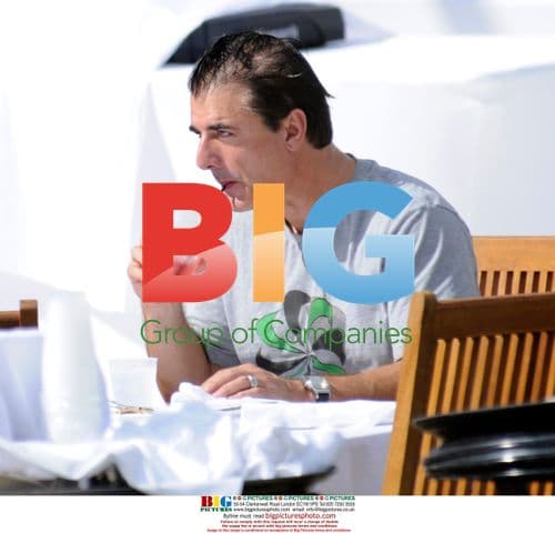 Chris Noth Spotted Greeting Fan on Miami Beach