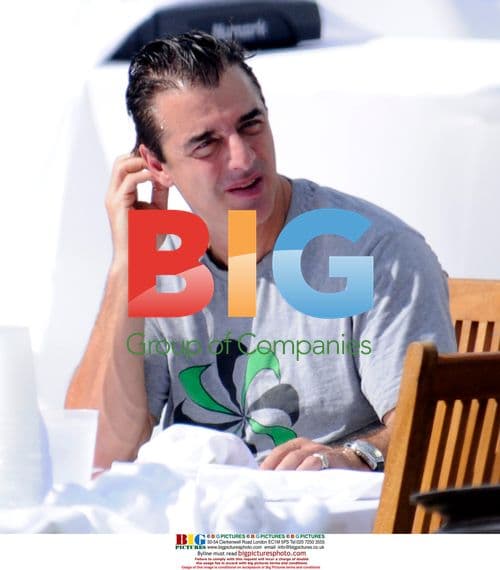 Chris Noth Spotted Eating on Miami Beach