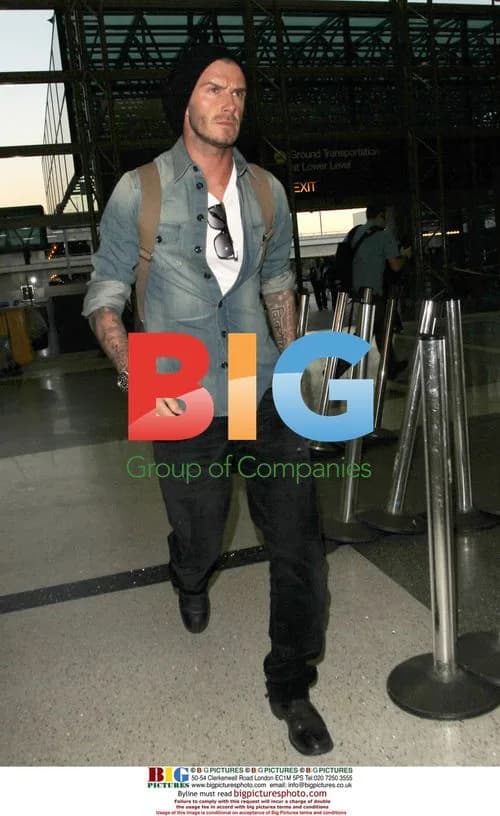 David Beckham arrives at LAX